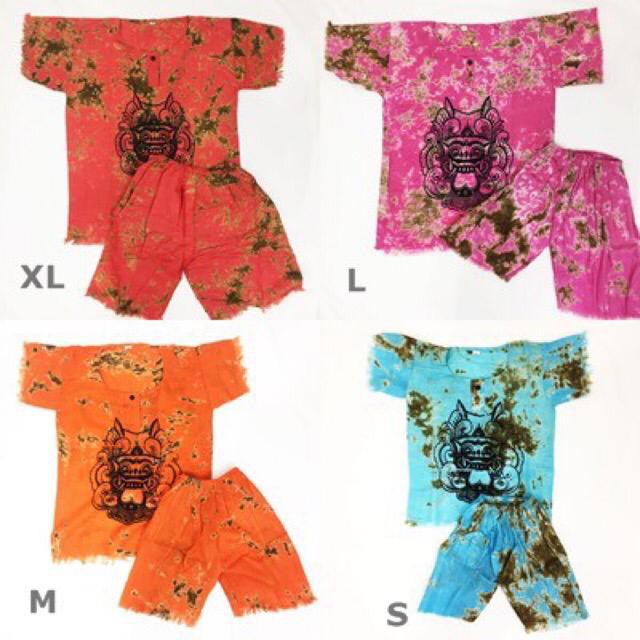 Baju Barong Bali Anak ukuran S-XL Warna Random