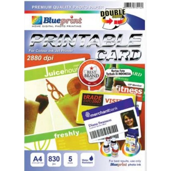 

PVC ID Card A4 Blueprint isi 5 Lembar