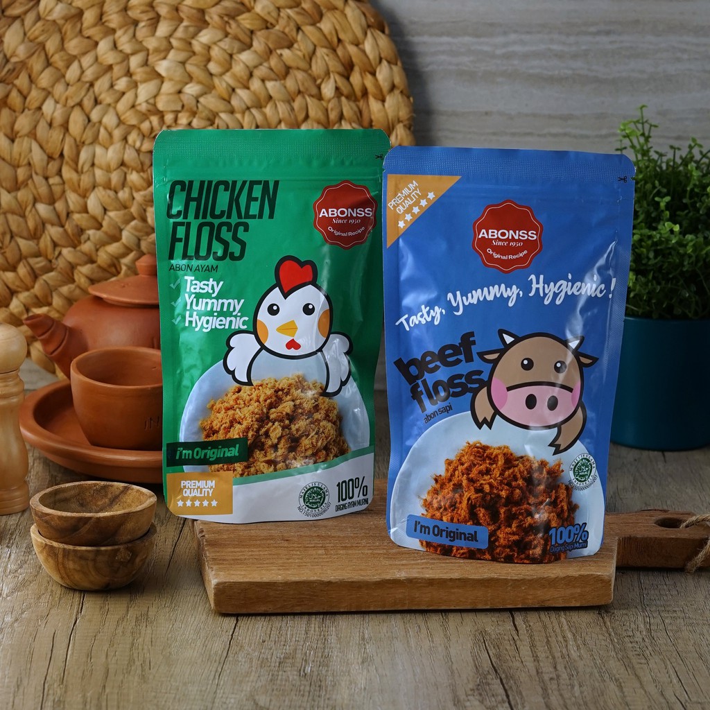

ABONSS Package A (1 Beef Floss Original + 1 Chicken Floss Original)
