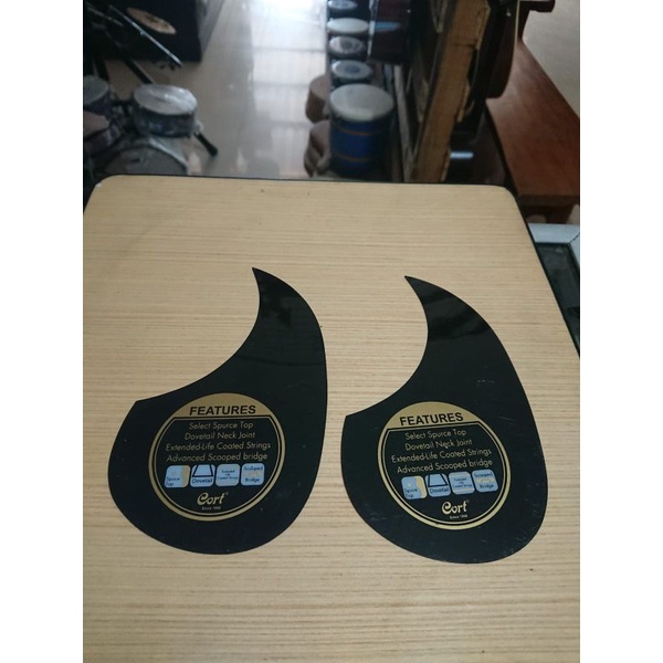 beskemer cort//pickguard gitar akustik//pelindung gitar//stiker samping lubang gitar cort//