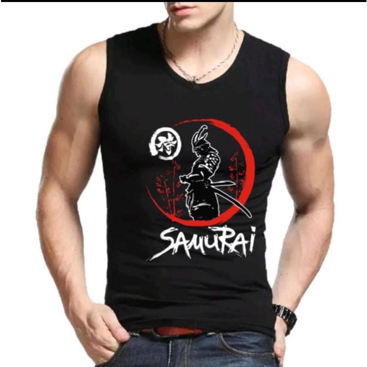 ALIPIO FASHION - SINGLET PE MOTIF SAMURAI PEDANG / singlet pria / singlet terbaru / keren / kekinian