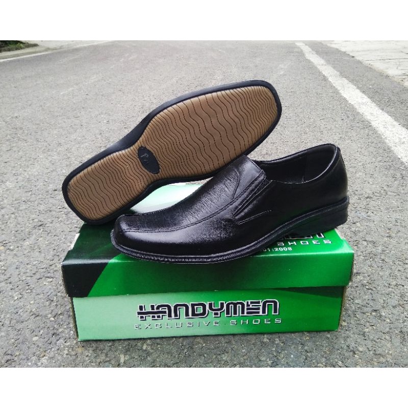 sepatu pantofel handymen kulit original
