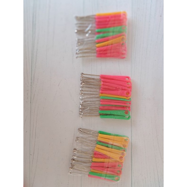 KOREK KUPING STAINLESS WARNA ISI 20 PCS