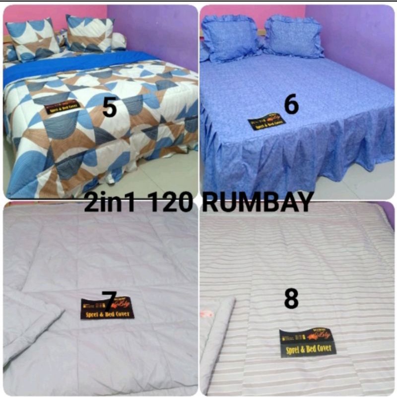 Sprei Perca My Love Set Sorong 2in1 ukuran 120x200