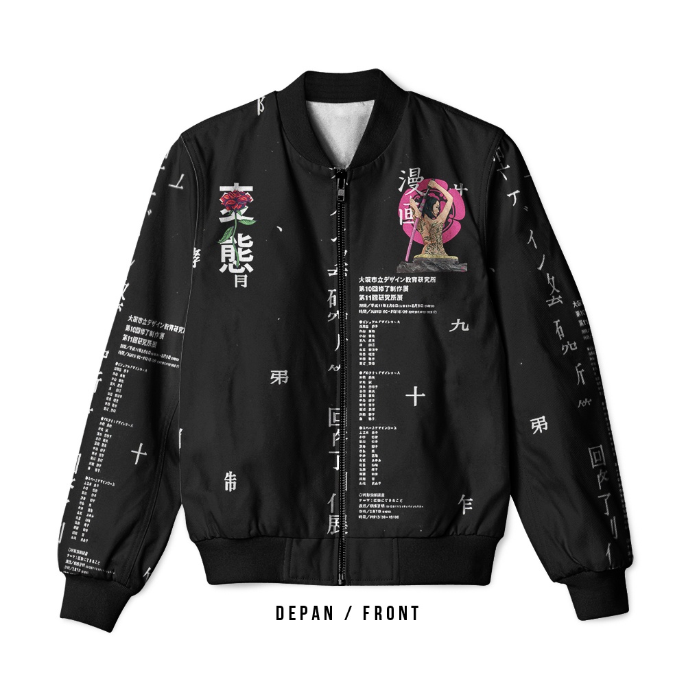 Jaket Bomber Pria Wanita Jepang Japan Harajuku Street Wear Fullprint 1