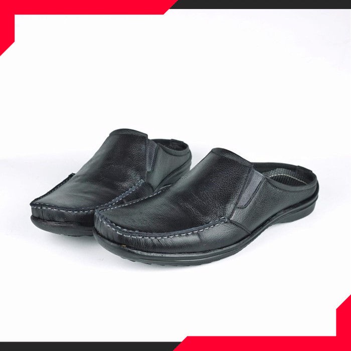 SANDAL SEPATU BUSTONG | SANDAL SLOP PRIA BUSTONG KULIT ASLI RAJUT MOCCASIN FORDZA AR01