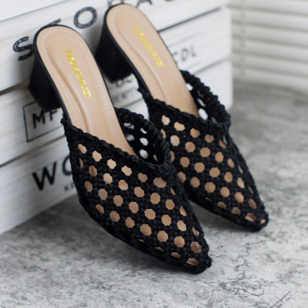 FLASH SALE 7.7 Heels anyaman vintage REALPIC SP 05