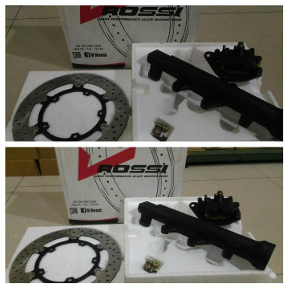 Paket DOUBLE DISC tabung kiri yamaha r25 mt25 disc cakram depan r25 mt25 kaliper r25 mt25