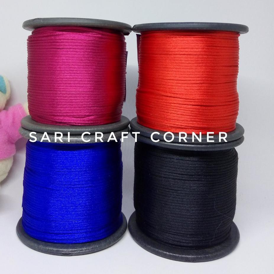 

Garansi Termurah..!!! Tali Satin Cina 1.5mm Tali Gelang Tas Macrame - 100 Yard ....