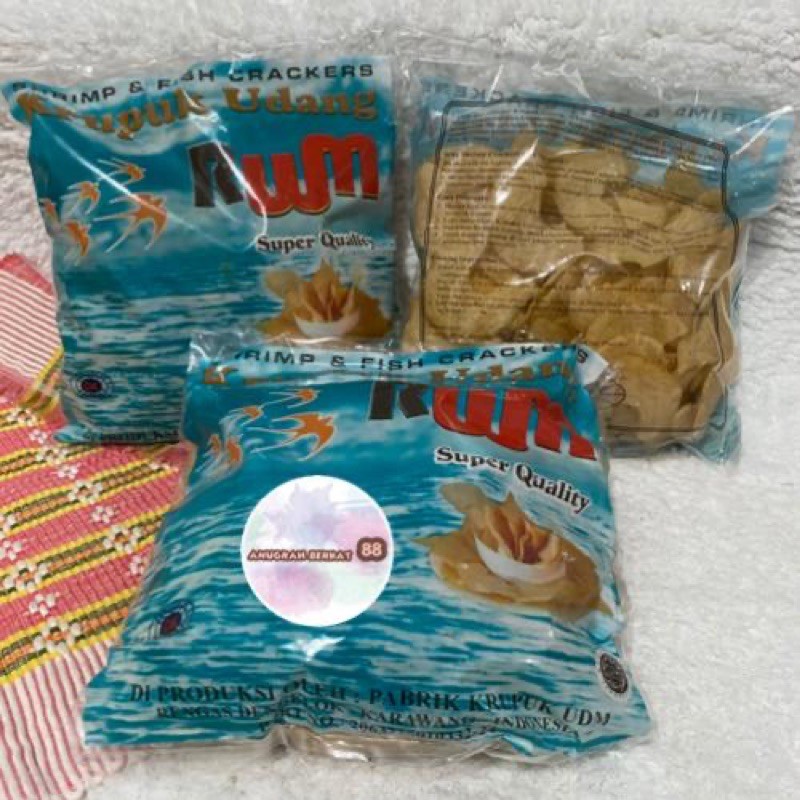 

KERUPUK / KRUPUK ASLI UDANG RWM RENGASDENGKLOK KARAWANG 500gr