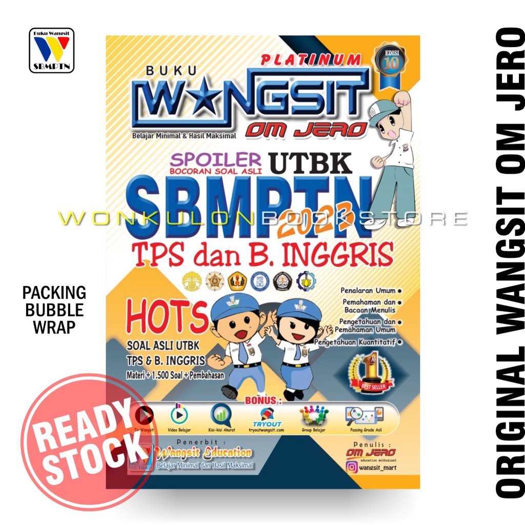 Buku UTBK SBMPTN 2023 / Buku Wangsit OM JERO 2023 / TPS Platinum 2023