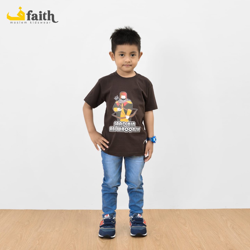 Kaos Dakwah Anak Islami Karakter Saad Bin Abi Waqqash
