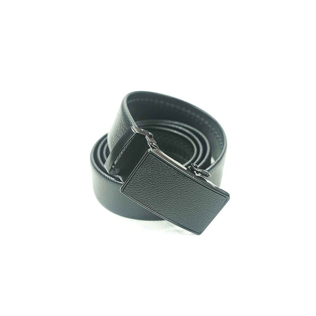 Houseofcuff Ikat Pinggang Kulit Belt Leather Gesper Pria Hitam RAIL H