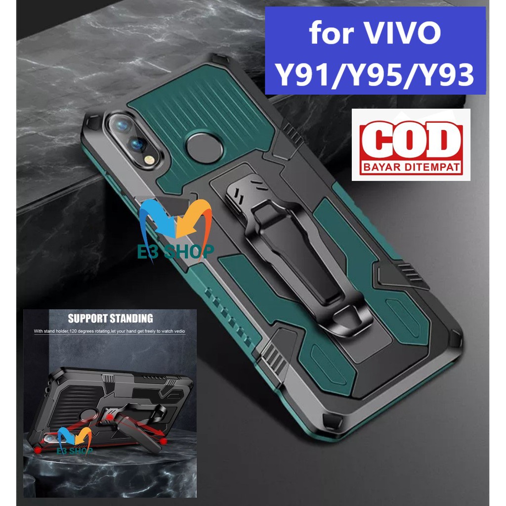 CASE VIVO Y91 Y93 Y95 CASING STANDING BACK KLIP HARD CASE HP ROBOT NEW