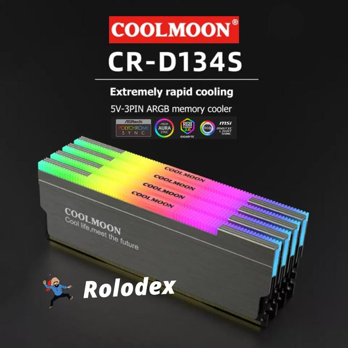 Ram Heatsink Ram Rgb Argb Coolmoon Cr-D134S