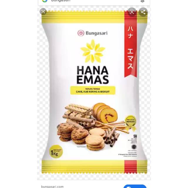 

Tepung terigu Hana mas protein rendah untuk coockies