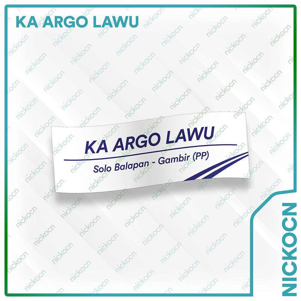 

Stiker Plat KA 2020