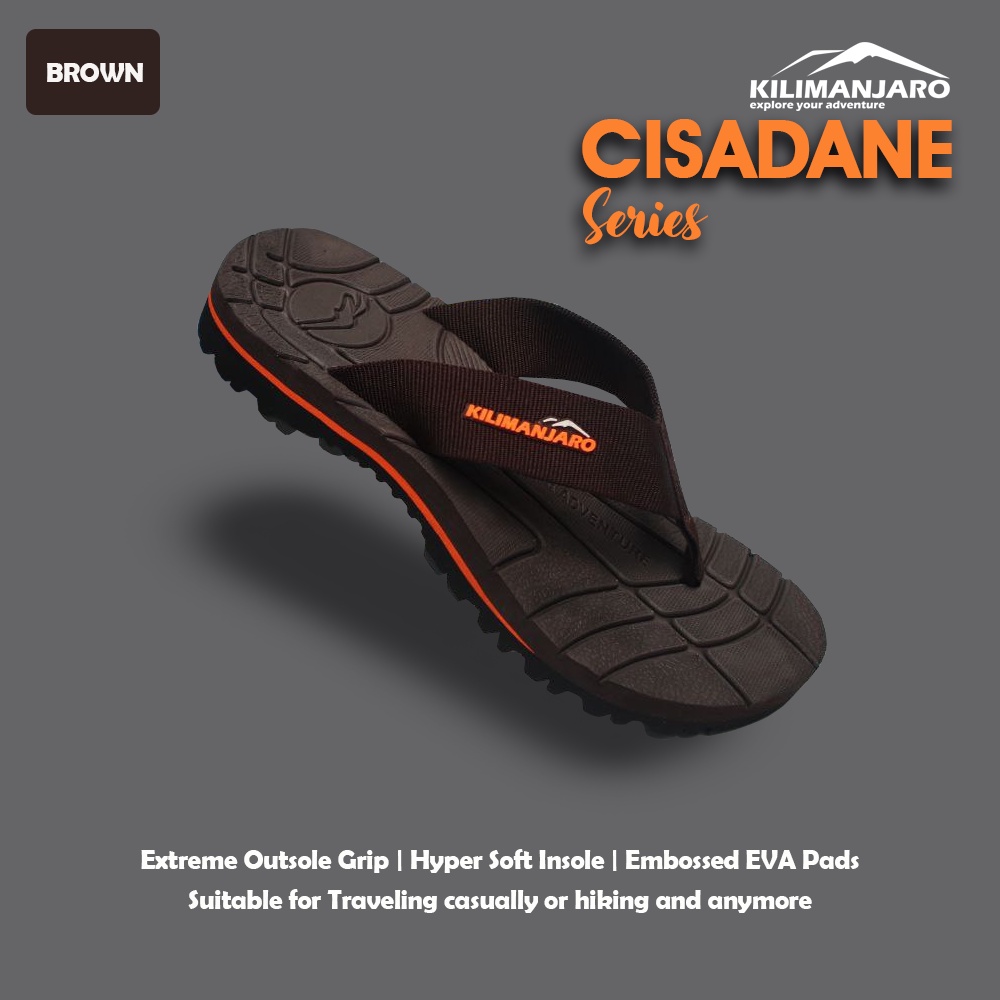 Sandal Jepit Gunung Kilimanjaro Cisadane - Sandal Hiking dan  Sendal Tracking - Sandal Gunung