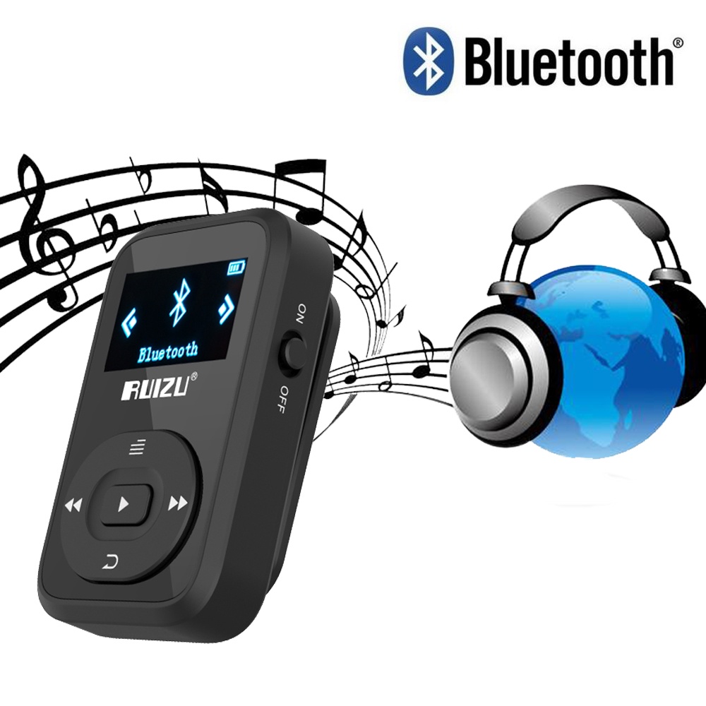 Ruizu X26 Sport Bluetooth HiFi DAP MP3 Player 8GB - Black