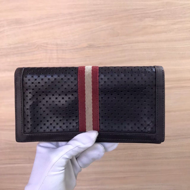 authentic preloved bally wallt brown/ dompet bally / second dompet