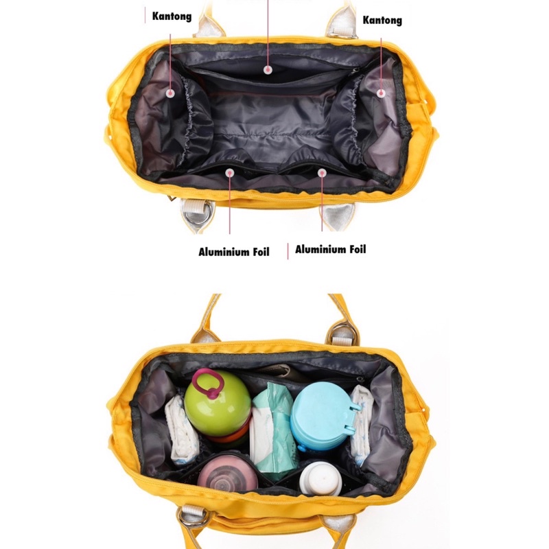 TAS BAYI 6008 - Tas Handbag Diaper COOMIKKE Perlengkapan Travelling Bayi Diapers Bag Tas Popok Baby - G1