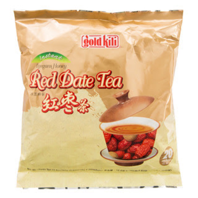 

Gold Kili Red Dates Tea With Longan & Honey / Angco Teh dengan longan dan madu Instan Hongzao