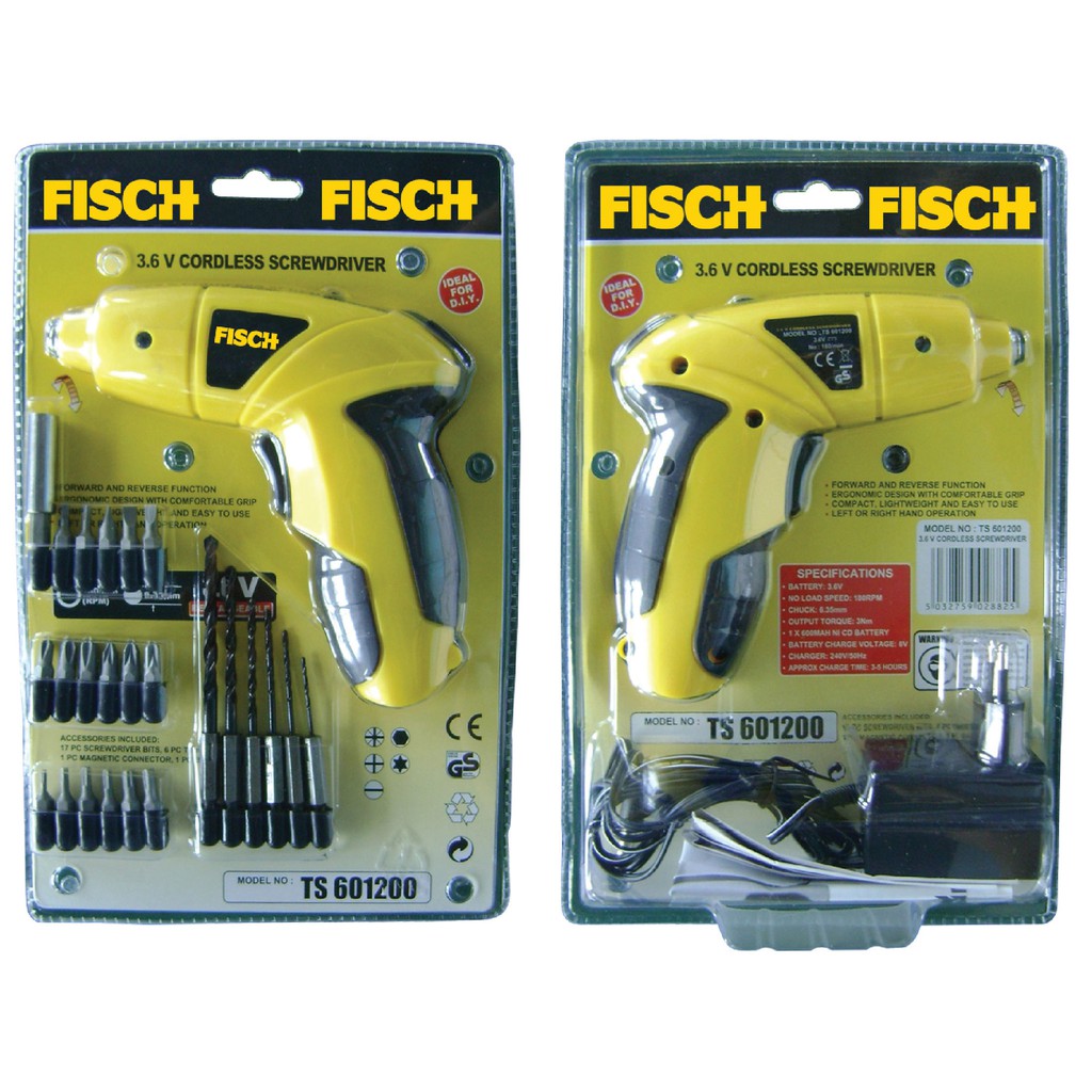 FISCH CORDLESS SCREWDRIVER TS601200