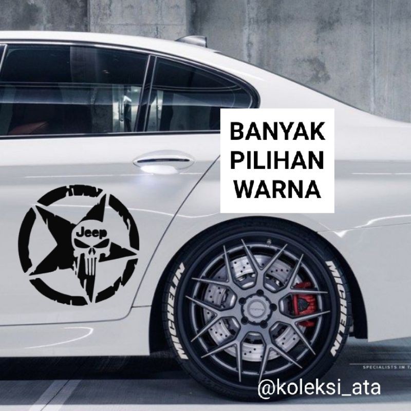 THE PUNISHER STIKER MOBIL DAN MOTOR