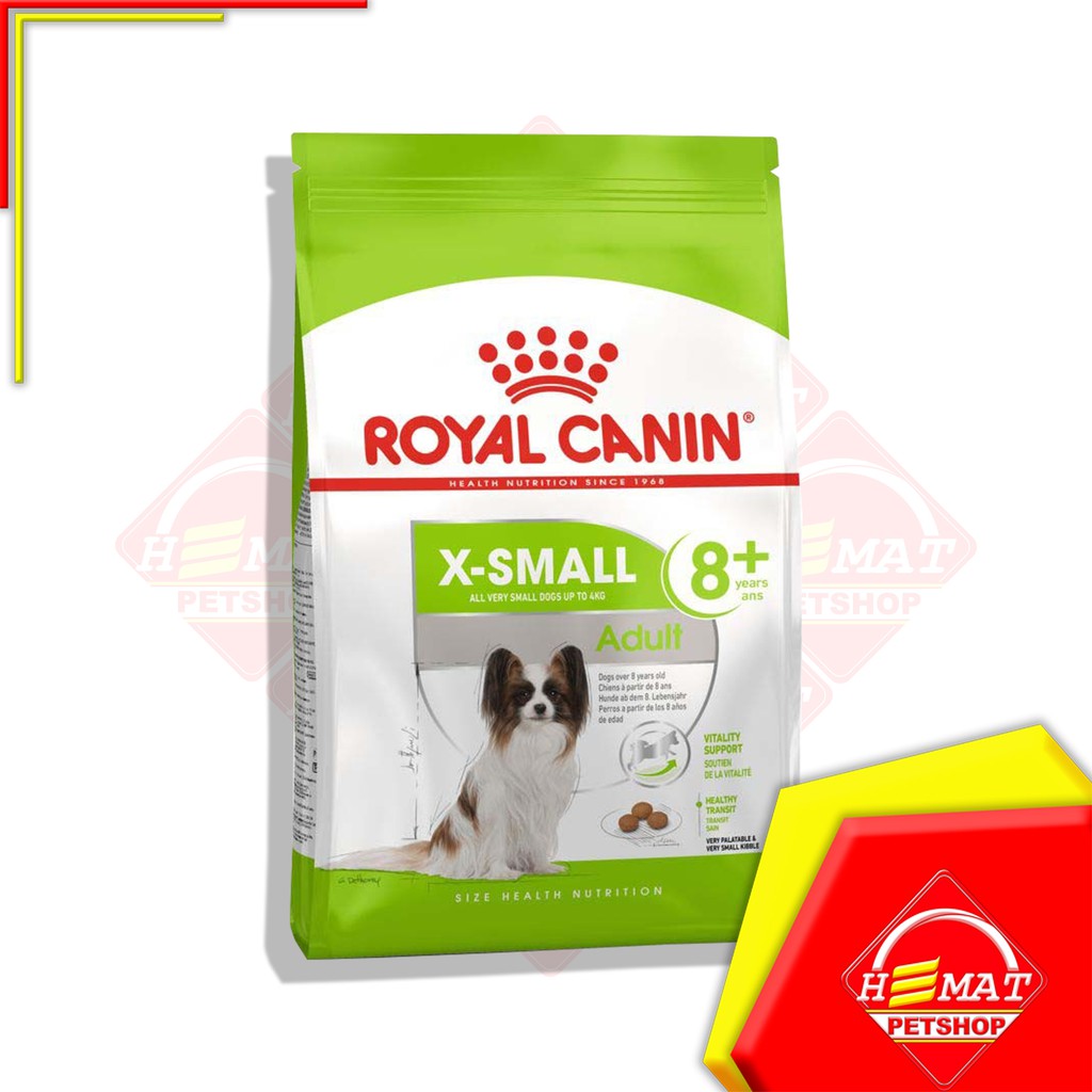 Royal Canin Xsmall Adult 8+ / Senior Dog 1.5 Kg / makanan anjing dewasa