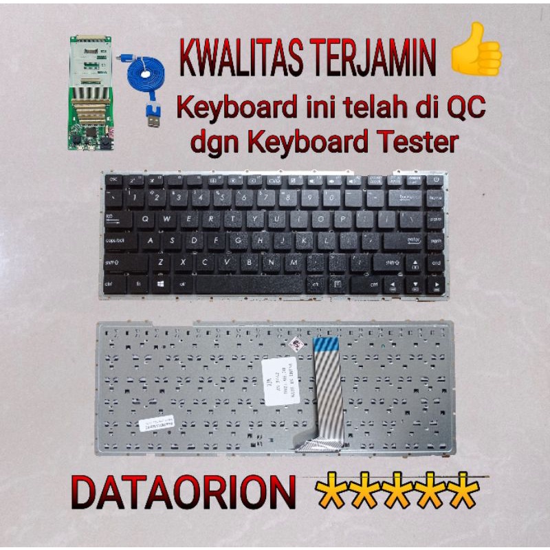 Keyboard Asus A442 A442U X442 X442U A442UF A442UQ A442UR A441UV Hitam di kirim instan
