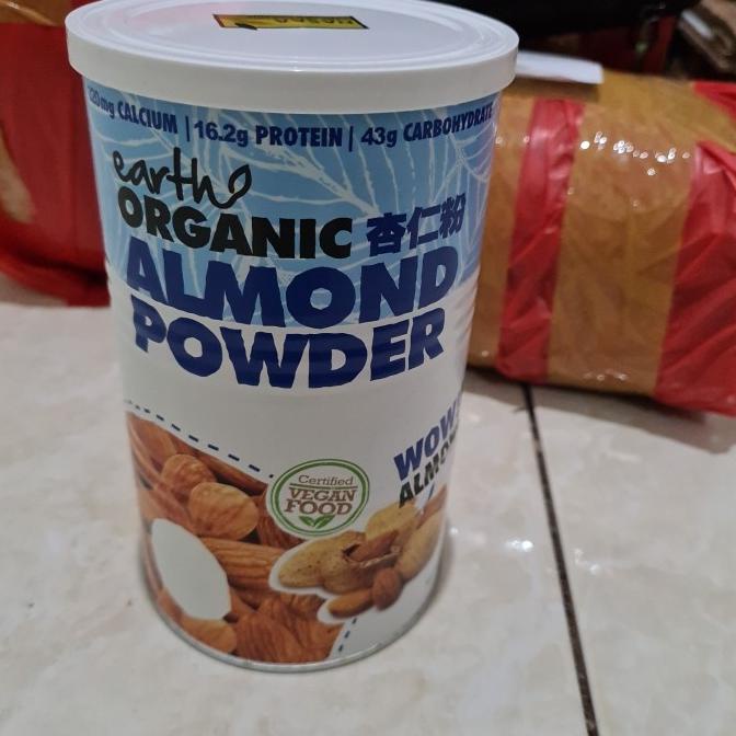 

BISA COD earth living organic almond powder 500 gr
