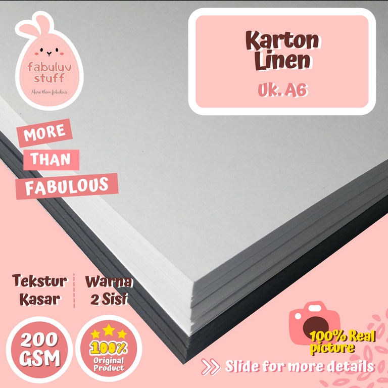 

Karton Linen 200 gsm A6
