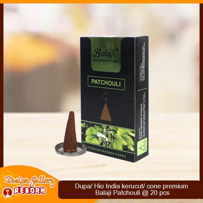 Dupa Buhur Kerucut Cone Tumpeng Balaji Premium Patchouli @20 pcs