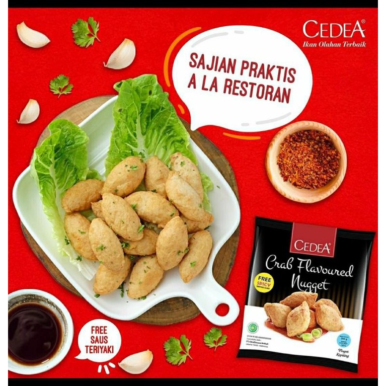 

Crab Nuget (olahan kepiting) "CEDEA" 200gr