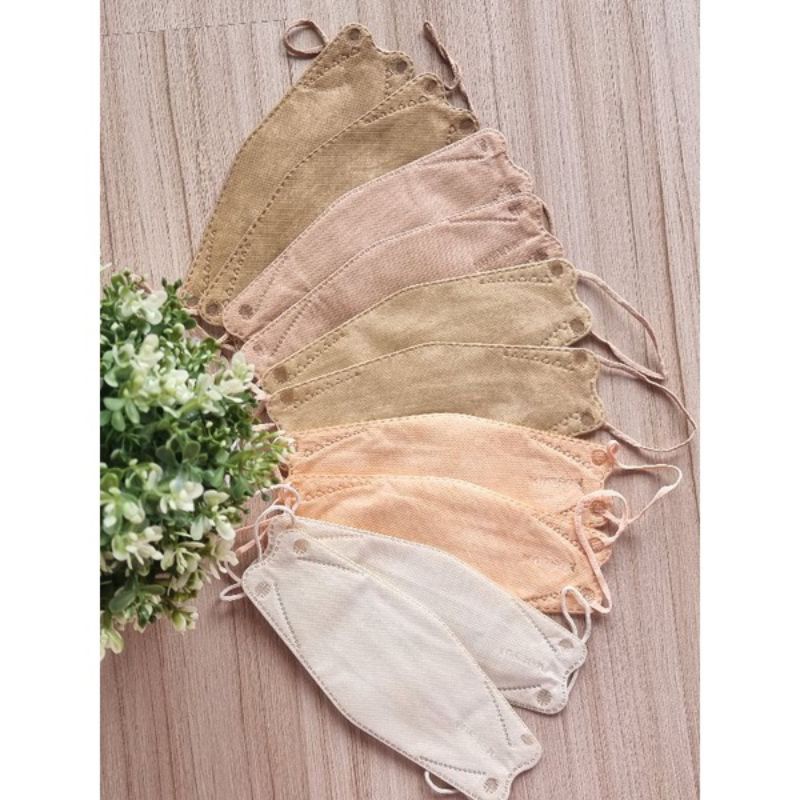 Masker KF94 nude multicolor  mix warna isi 10pc
