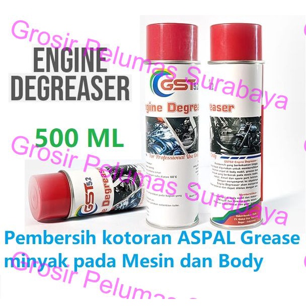 Engine Degreaser CAIR SPRAY sangat AMPUH pembersih aspal kotoran grease minyak pada Mesin Body mobil