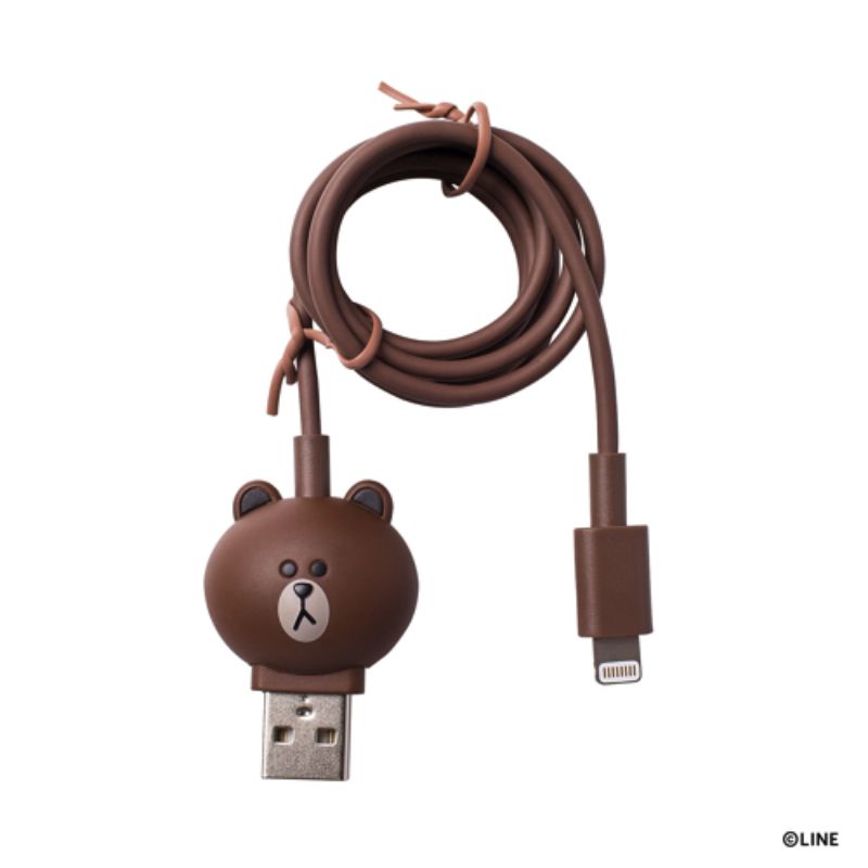 LINE FRIENDS KABEL DATA MFI | CABLE CHARGER LIGHTNING FOR IPAD | IPHONE 5 5S 6 6S 7 8 PLUS X XS XR MAX