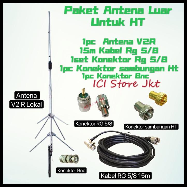 Paket Antena Luar Dan Kabel Untuk Radio Ht