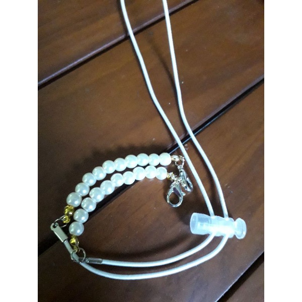 Strap Masker 2in1 Mutiara