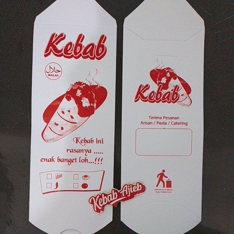 

Kemasan Kecil Dus Kebab (100pcs), 1 Warna