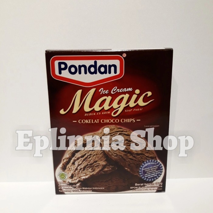 

Pondan ice Cream Magic Cokelat Choco Chips 160 gr - Bubuk Es Krim