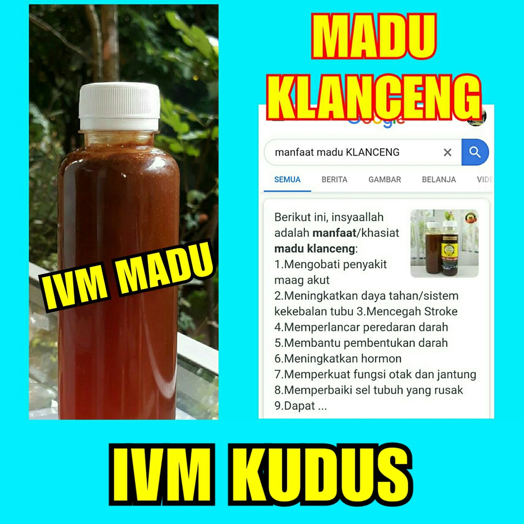 

Madu KLANCENG 250 ml asli no campuran / honey kelanceng 250ml mili
