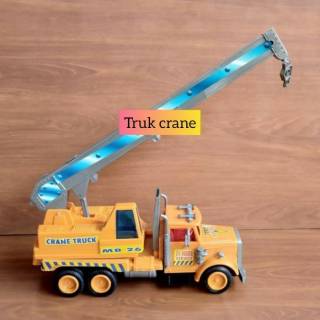  Mainan  Mobil Truk  Crane  Mainan  Miniatur Truck Kontruksi 