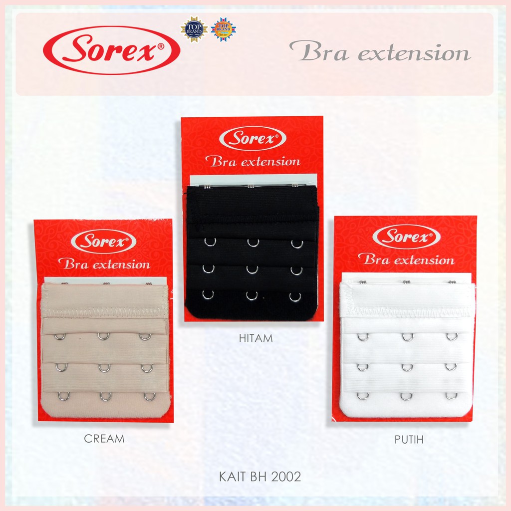 Sorex Bra Extension  2 dan 3 Pengait - All Size Semua Tipe Bra Pengait 2 dan 3