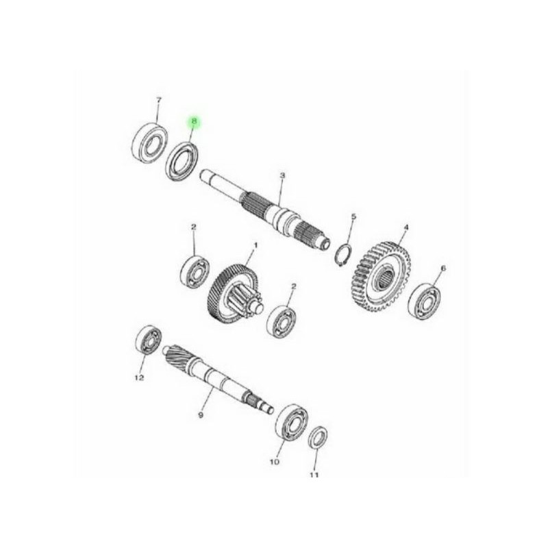 SEAL SIL AS RODA BELAKANG NMAX AEROX 155 ASLI ORI YAMAHA 93102 32807