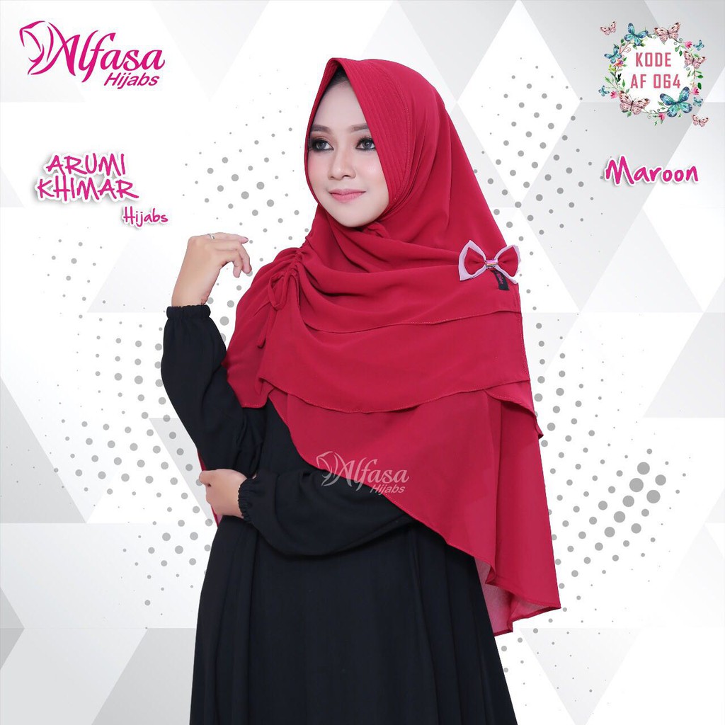 LATIF KHIMAR ALFASA SIZE M L KHIMAR INSTAN DUA LAYER SEPERTI