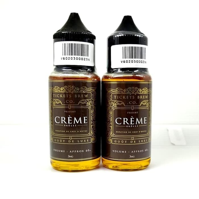 ejm tickets creme brulee 3mg 6mg 60ml liquid vape