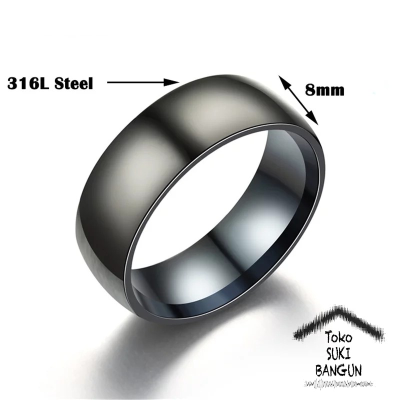 Ring Men / Cincin Pria Titanium Armor SURFACE Stainless Steel MR-003