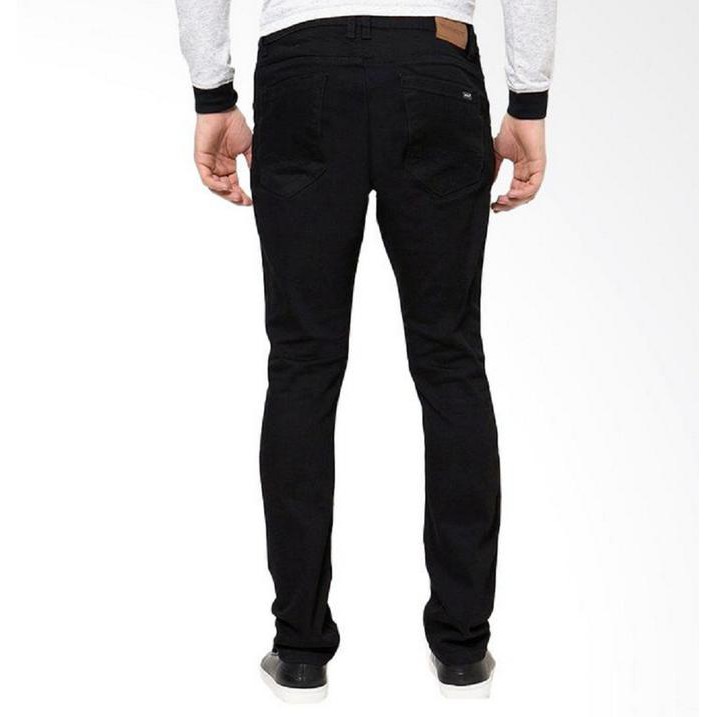 celana jeans hitam skinny \\u002F slimfit panjang pria - DC - Levis - Lois -