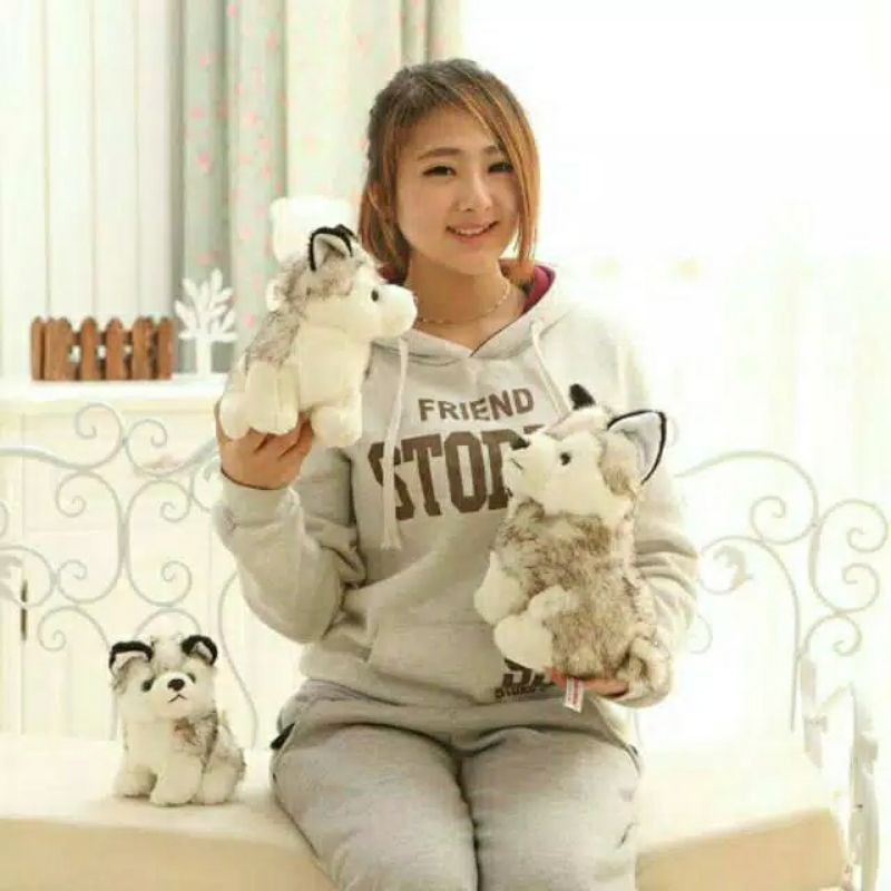 Boneka Anjing Husky Siberian